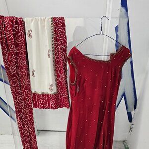 Crepe Dachine Bandani Suits